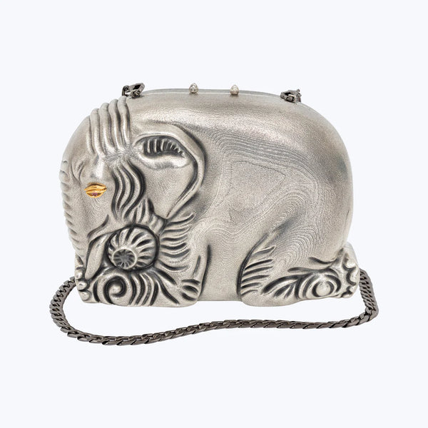 Elephant Handbag with Pink Tourmaline