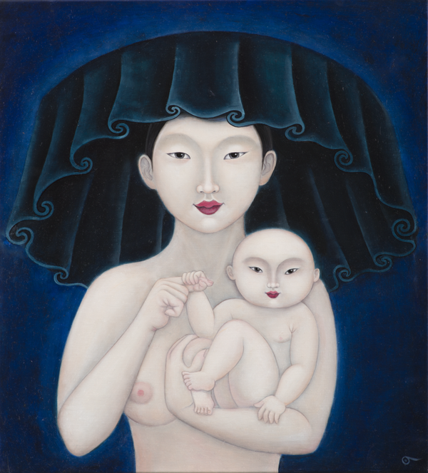 Olga Painting - Hakka Mother and Child