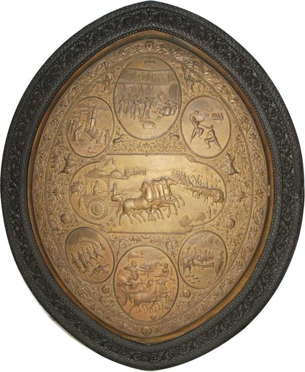 The Ramayan shield made in brass
